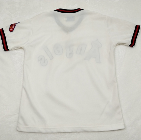 Alpha California Angels jersey original made in USA baseball v-neck pullover - Picture 3 of 14